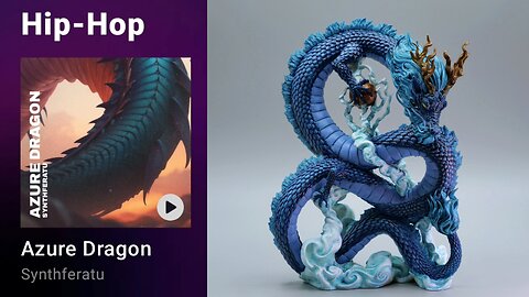 Azure Dragon Hip Hop Chill mix by instrumental beat maker app #Groovepad #synthferatu