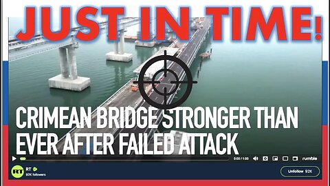 CRIMEAN BRIDGE JUST REOPENED AS UKRAINE OBTAINS LONG-RANGE STORMSHADOW MISSILES