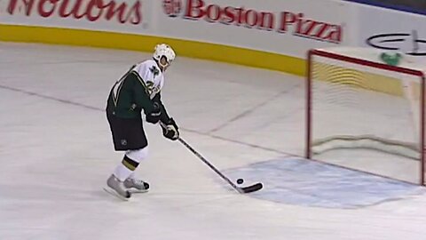 Patrik Stefan's infamous missed net in 2007