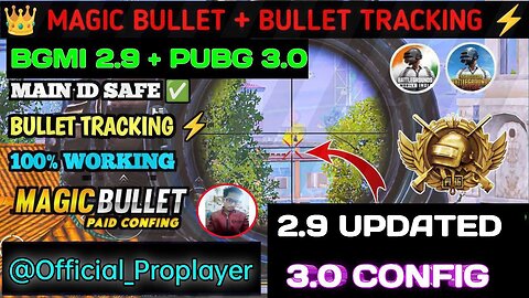 BGMI 3.0🔥MAGIC BULLET TRACKING AUTOHEADSHOT CONFIG FILE | HIGH DAMAGE AIMBOT CONFIG BGMI,GL,KR 3.0