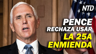 Pence rechaza destituir a Trump; Youtube bloquea el canal de Trump| NTD