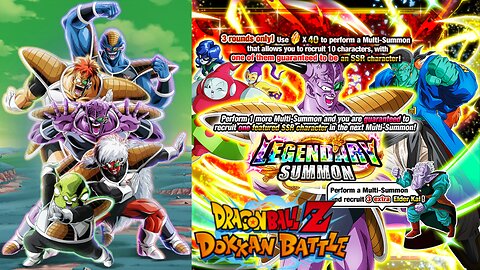 DBZ Dokkan Battle: LR Captain Ginyu (Ginyu Force) Legendary Banner Summons