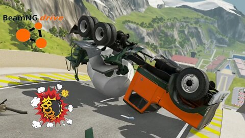 TruckFails | Truck vs Cannon | BeamNG.Drive |TrucksFails