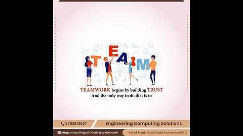 Teamwork begin by building trust