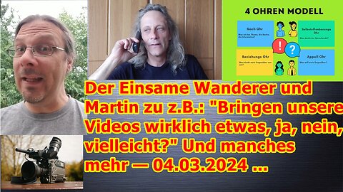 Der Einsame Wanderer & Martin mit Fragen über Fragen, usw. — 04.03.2024 ...