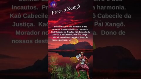 Prece a Xangô - Boa Noite #shorts