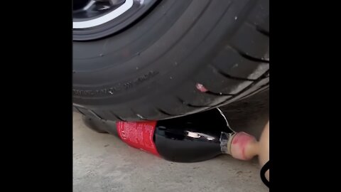 Crushing Crunchy & Soft Things by Car: Pickup Truck vs Coca Cola & Mentos