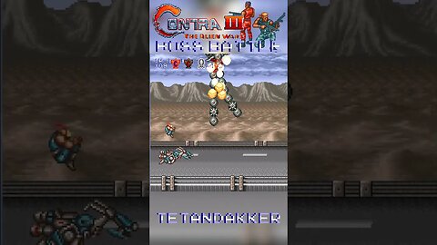 Contra III: The Alien Wars (SNES) Boss Battle - Tetandakker #Shorts