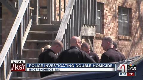 Independence police return to scene of double homicide