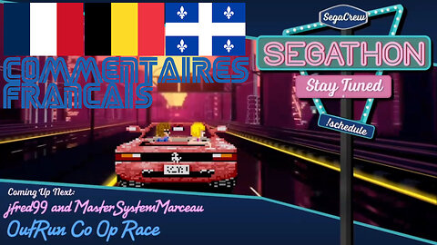 Course OutRun pour Segathon VI contre JFred99 | Commentateurs francophone