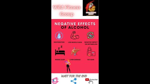 🔥Negative effects of alcohol🔥#shorts🔥#viralshorts🔥#fitnessshorts🔥#wildfitnessgroup🔥