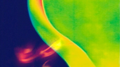 Thermal Camera Catches a Women FARTING