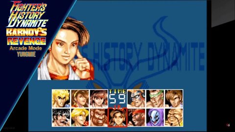 Fighter's History Dynamite (Karnov's Revenge) - Arcade Mode - Yungmie