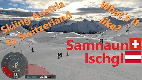 [4K] Skiing Ischgl/Samnaun, Skiing Austria to Switzerland! What's it like? AUT/CH, GoPro HERO11