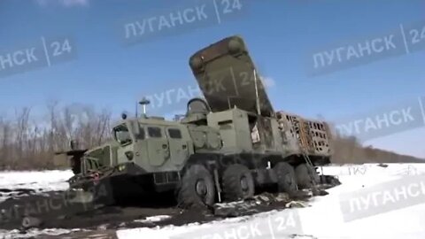 Destroyed Ukrainian S-300PS, reportedly near the city of Svatovo, Luhansk oblast