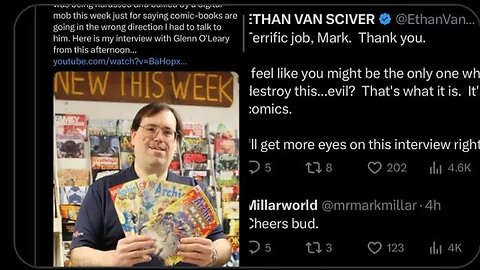 WOKE Cancel Pigs come for Mark Millar, Ethan Van Sciver, Comic Shop Owner.