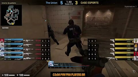 CSGO POV The Union koala (31/9) vs Case (Anubis) @ CCT South America Series 7