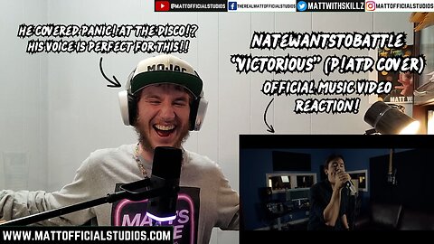 MATT | his voice is perfect for this!😄 | Reacting to NateWantsToBattle "Victorious" Official Video!!