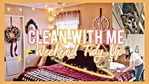 Whole house clean with me, Weekend Tidy Up, How to overcome Anxiety, Christian Content