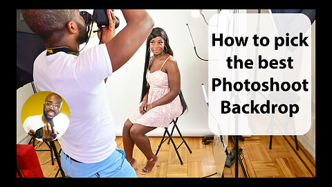 How to pick the best backdrop for a photoshoot with @blackgirlbigcity3569