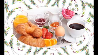 Good morning, sleep well? Look at your breakfast! [Message] [Quotes and Poems]