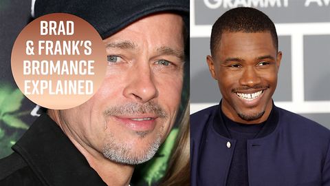 Frank Ocean serenades Brad Pitt on stage