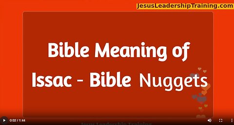 Bible Meaning of Issac