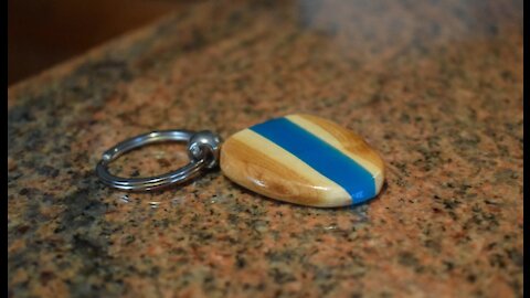 Making Wooden Epoxy Keychain