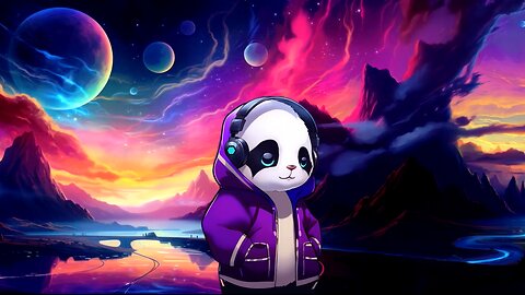 panda's cosmic cruise: lofi synthwave radio 🎧🐼🐾