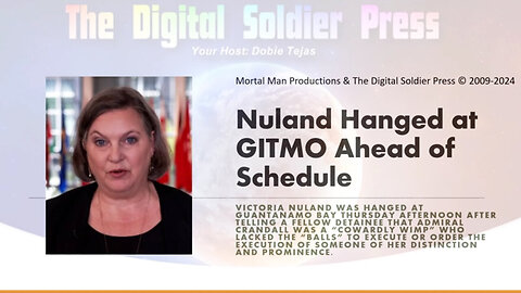 Victoria Nuland Hanged At GITMO - 4/14/24..