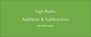 Math-Sign Rules: Addition & Subtraction