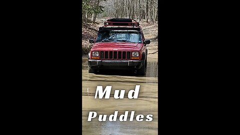 Jeep Cherokee XJ Mud Puddle Fun in Quehanna Wilderness #shorts