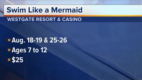 Kids can learn to swim like a mermaid at Westgate Las Vegas