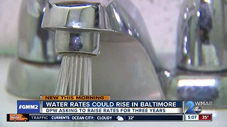 Water rates could rise in Baltimore if proposal passes