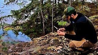 Bushcraft Trip - Smoked Fish, Fire, Autumn Rain, Coast, Coffee