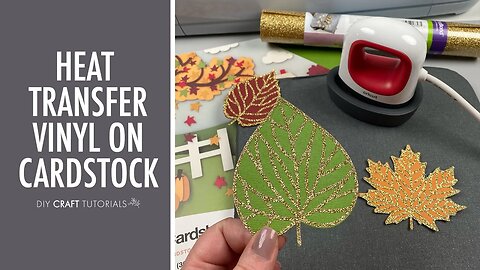 Iron On Heat Transfer Vinyl to Cardstock - Cricut Hack!