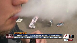 Kansas lawmakers to consider raising tobacco, vaping age limit