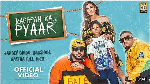 Bachpan Ka Pyaar (Official Video) Badshah, Sahdev Dirdo, Aastha Gill, Rico