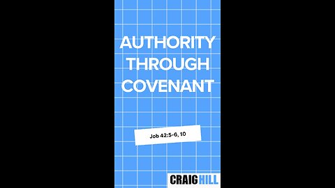 We only have AUTHORITY on this earth through covenant with God!