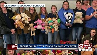 Claremore Sequoyah students collect toys for child advocacy center