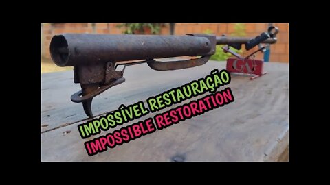 RESTAURAÇÃO CARABINA DE PRESSÃO ANTIGA / OLD PRESSURE CARBINE RESTORATION