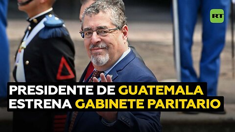 El presidente electo de Guatemala presenta al "histórico" primer gabinete paritario en su país