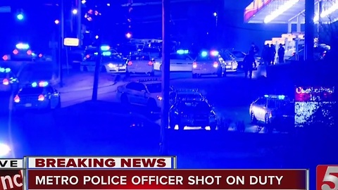 Metro Police Officer Shot On Duty