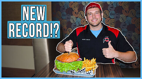 5 lb Cheeseburger Challenge inside Hollywood Casino!