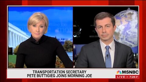 MSNBC's Mika Calls Out Buttigieg for Blaming Trucker Shortage on Child Care