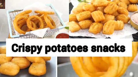 2 crispy potato 🥔 snacks at home