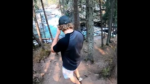 Waterfall hike! Subscribe for part 4 #short #travel #mountains #camping #hiking #amazing #waterfall