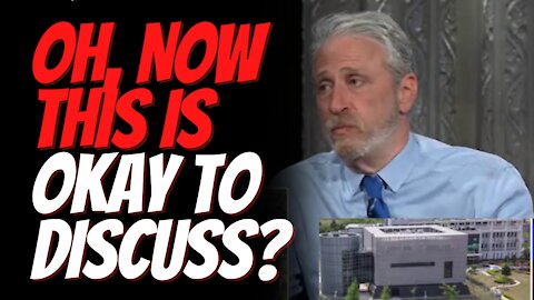 The Disease is The Same Name as The Lab! -Jon Stewart Says that Virus MUST Have Come From Lab!