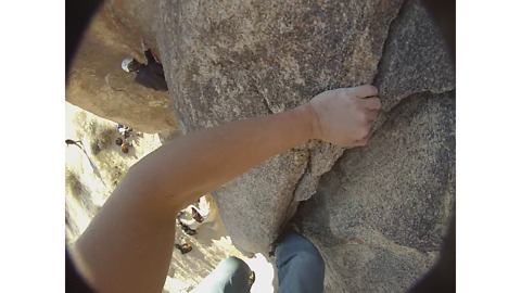 Some easy free climbing