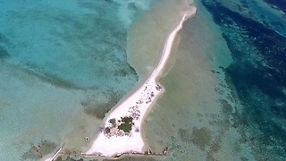 Excellent drone footage captures stunning Greek island